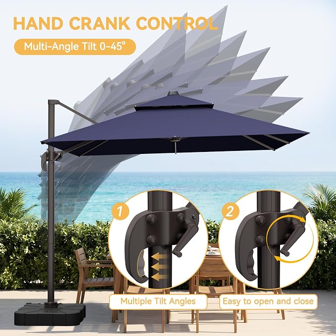 10x13 FT Patio Cantilever Umbrella - Image 5