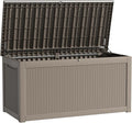 260 Gallon Waterproof Outdoor Storage Box, UV Resistant Resin Deck Box by KFY