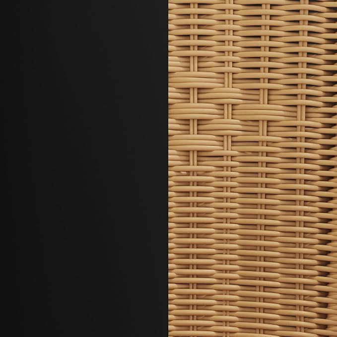 Flash Furniture Lila 2 Pack Beige Rattan Indoor-Outdoor Restaurant Stack Chair - Image 14