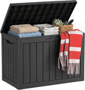 45 Gal Waterproof Outdoor Storage Box UV Resistant Deck Box | Resin storage bin by EASYUP