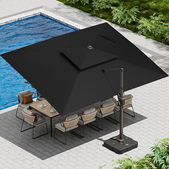 10 X 13 FT Cantilever Patio Umbrella Outdoor by Ombrellon