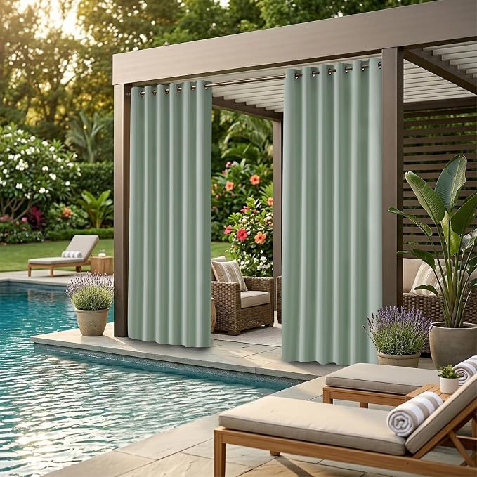 Waterproof Outdoor Curtain W84 x L84 - Image 2