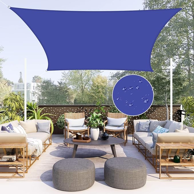 Neween Waterproof Sun Shade Sail Rectangle UV Block Canopy by Neween