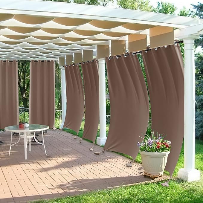 RYB HOME Windproof Outdoor Curtains - Image 3