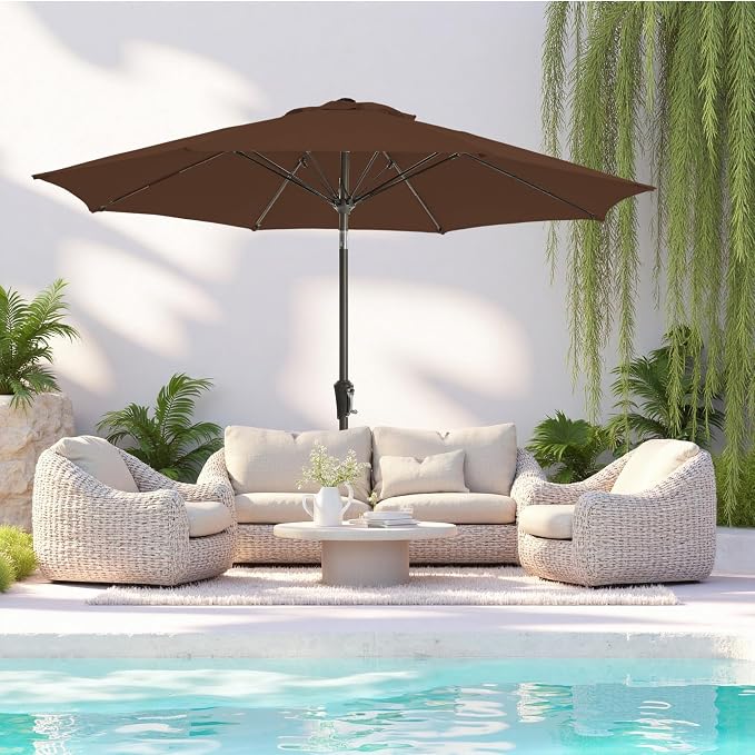 Patio Umbrella 9FT Outdoor Umbrella Patio - Image 3