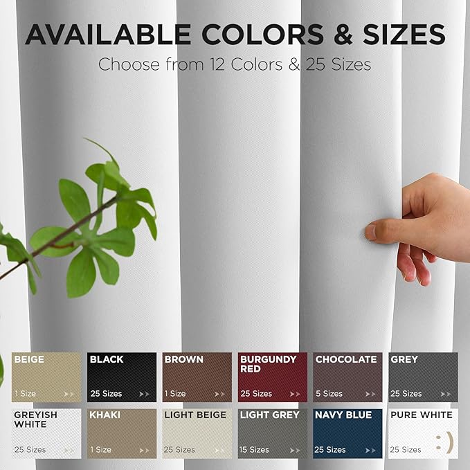 Joydeco Blackout Patio Sliding Door Curtains, Privacy Room Divider Curtains | - Image 9