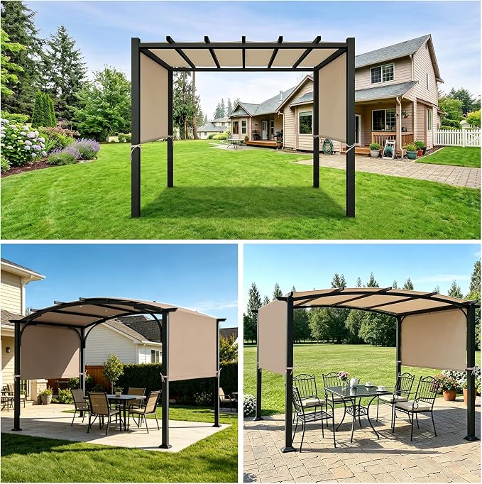NOVINO Pergola Canopy Cover Replacement Waterproof Pergola Cover, 17x7ft | - Image 8