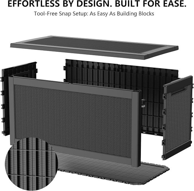 Outdoor Storage Box, 320 Gallon Waterproof Deck Box, Dual Gas-Spring Ultimate - Image 8