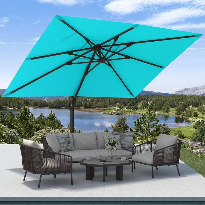 9' X 12' Cantilever Patio Outdoor Umbrella - Image 3