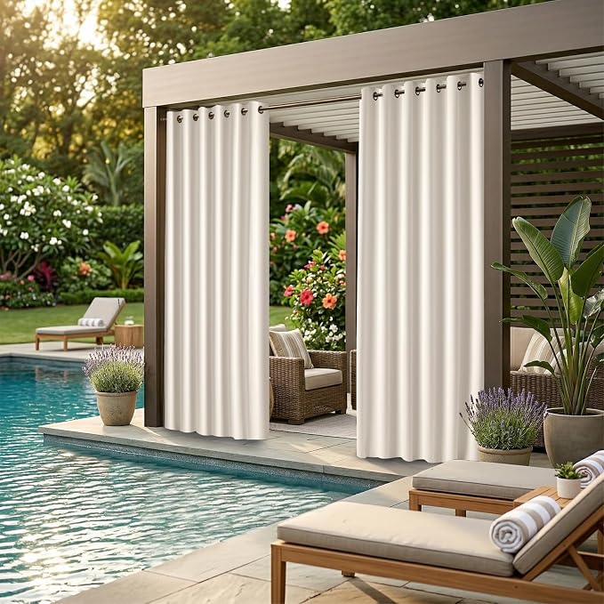 Waterproof Outdoor Curtain W84 x L84 - Image 2