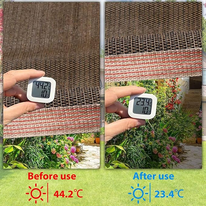 90% Sun Shade Cloth with Grommets, 20 x 20 FT Pergola Replacement Shade Cover - Image 4