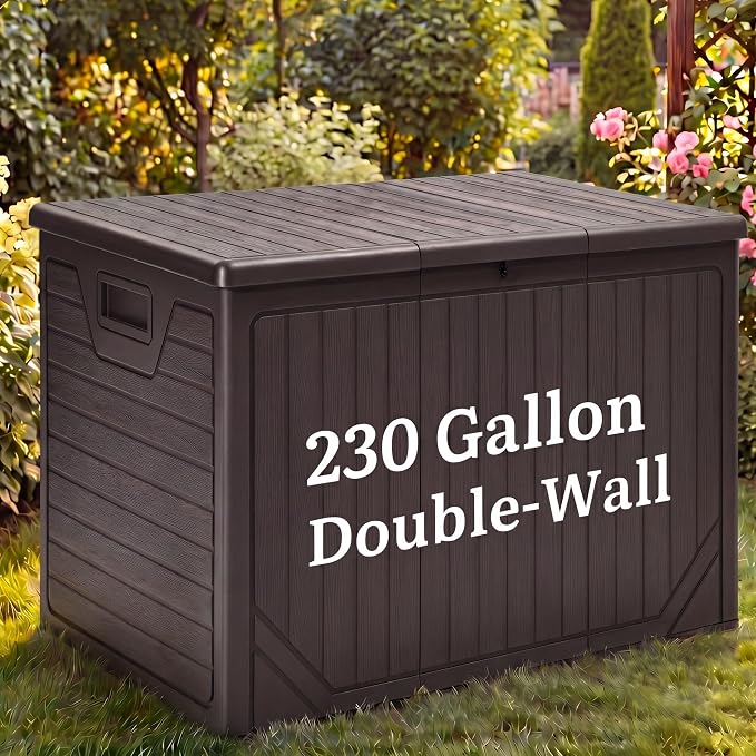 YITAHOME 230 Gallon Extra Large Outdoor Storage Box | Waterproof by YITAHOME