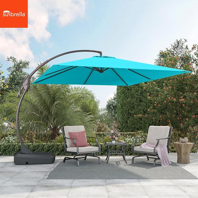 Grand patio 10x10 FT Sunbrella Square Cantilever Umbrella - Image 2