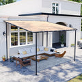 10x12 Lean to Pergola Outdoor Gazebo by Breezestival