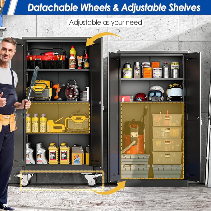 GAIOUS Metal Garage Storage Cabinet - Image 3