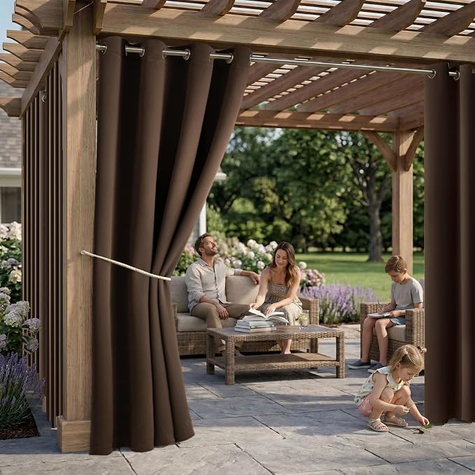 DIVA EN CAMINO DEC Outdoor Patio Curtain Waterproof Darkening Thermal Insulated - Image 2