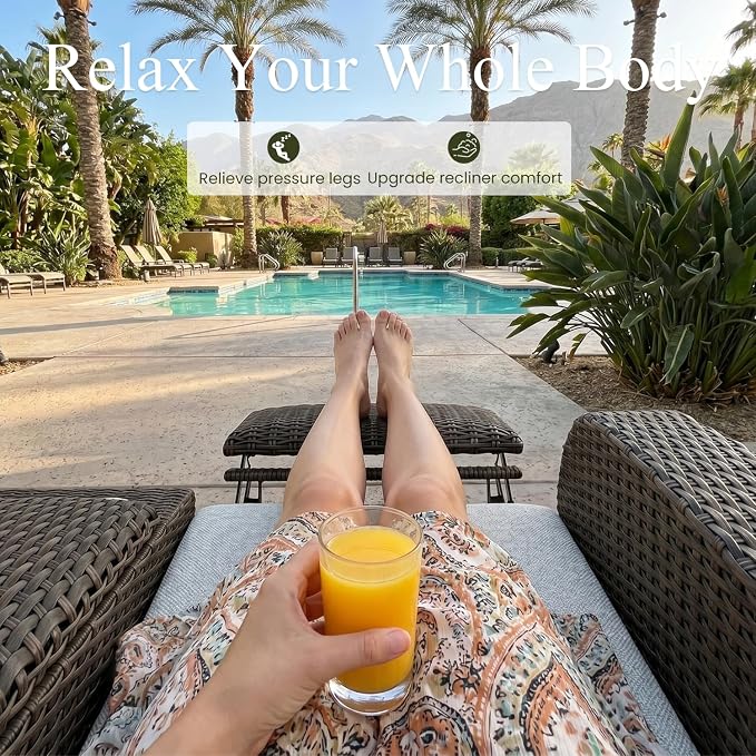Oversized Wicker Outdoor Recliner Lovseat - Image 7