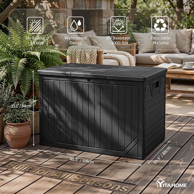 YITAHOME 230 Gallon Extra Large Outdoor Storage Box | Waterproof Double-Wall - Image 2
