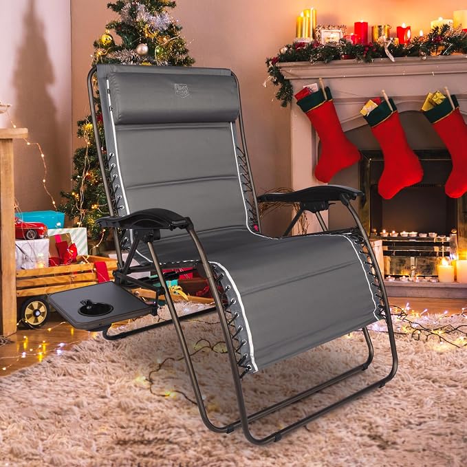 Timber Ridge Oversized Zero Gravity Chair, 33In Wide XXL Zero Gravity Reclining - Image 2