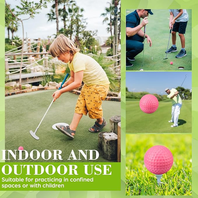 12 Pcs Foam Golf Practice Balls Soft Foam Balls for Golf Practice Realistic Feel and Flight Sport Training