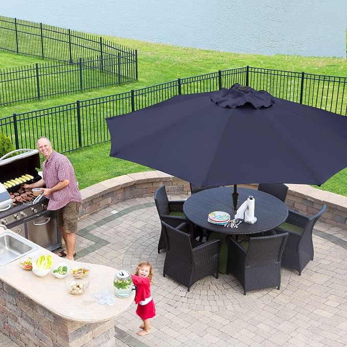 JEAREY 10 ft Outdoor Patio Umbrella w/Tilt and Crank - Image 5