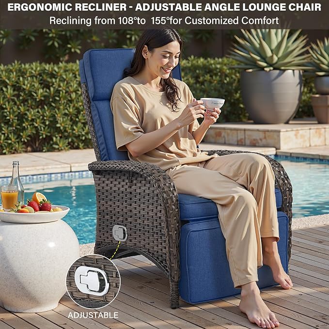 7 Piece Wicker Patio Furniture Set - Image 5
