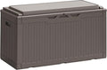Greesum 100 Gallon Resin Deck Box Large Outdoor Storage Boxes by BuynowfromGreesum