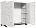 KINYING Outdoor Storage Cabinet Waterproof, 60 Gallon Resin Outdoor Storage Shed by KINYING