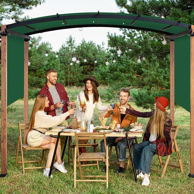 17x6.8 Ft Universal Pergola Replacement Canopy, Outdoor Canopy Shade Cover | - Image 5
