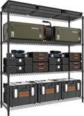 M MZG 2800LBS 59" W 4 Tiers Storage Shelves Load, Metal Shelving Wire Metal by MEIGAOPLASTICANDMETALHKCOLIMITED