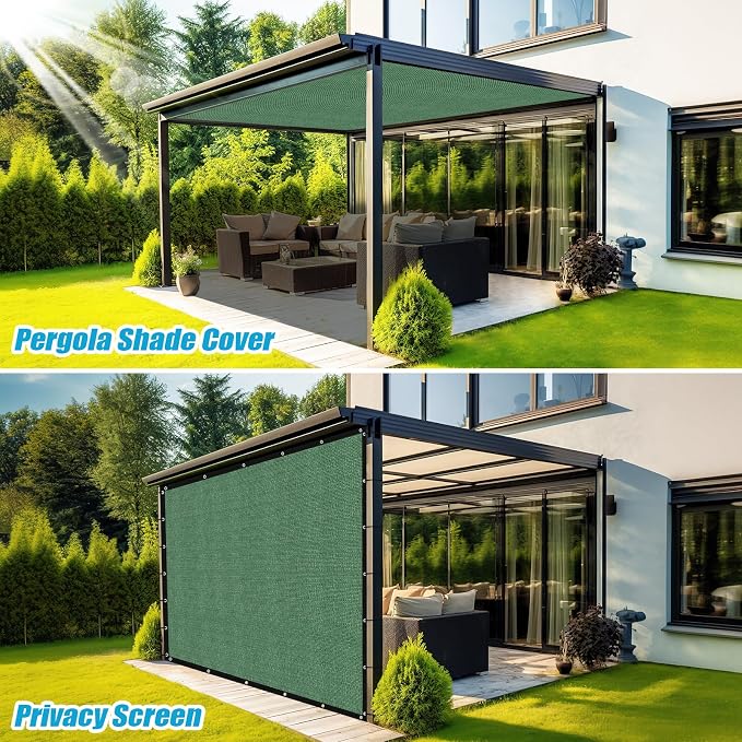 Amagenix 90% Pergola Shade Cover 9' X 24' Sun Shade Cloth - Image 5