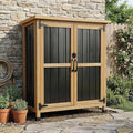 Small Outdoor Storage Cabinet for Patio, Weatherproof Lockable Deck Storage | by PETSCOSSET