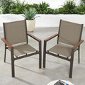 Best Choice Products Set of 2 Stackable Outdoor Textilene Chairs, All-Weather by Unknown