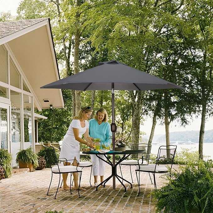 7.5 ft Patio Umbrella, Yard Umbrella, Outdoor Market Umbrella - Image 6