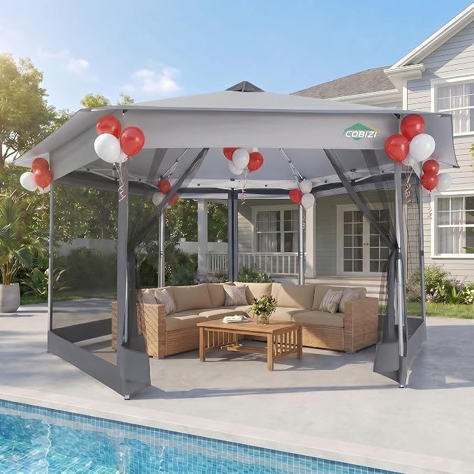 COBIZI 16x16 Pop Up Gazebo Tent by COBIZI