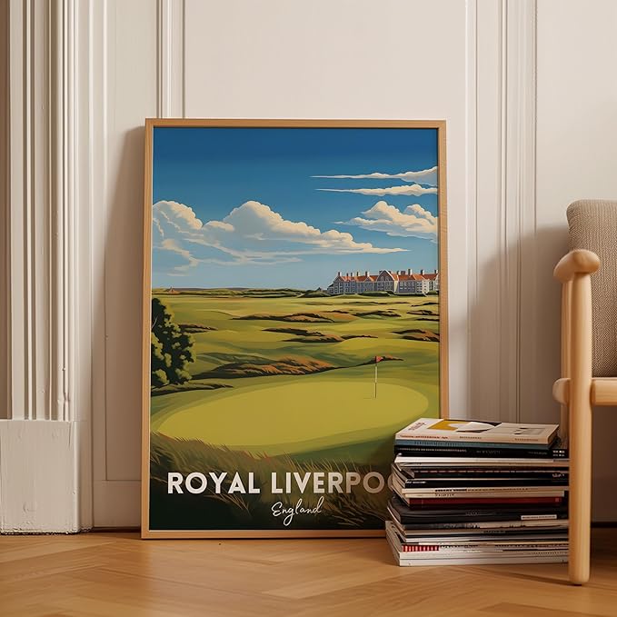 Golf Course Premium Giclee Fine Art Prints - Augusta, Pebble Beach, Pinehurst, Golf Course Posters, Golf Wall Art, Aesthetic Poster for Home Office Decor, Ready to Frame