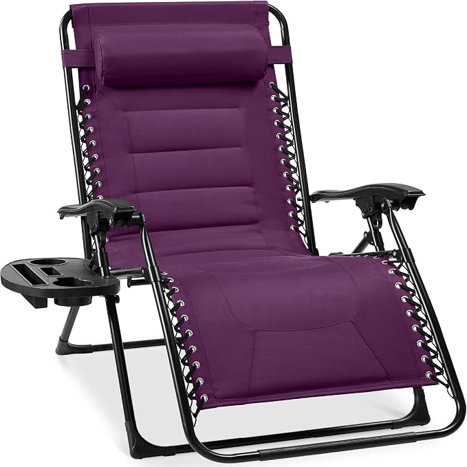 Best Choice Products Oversized Padded Zero Gravity Chair, Folding Outdoor Patio by Unknown