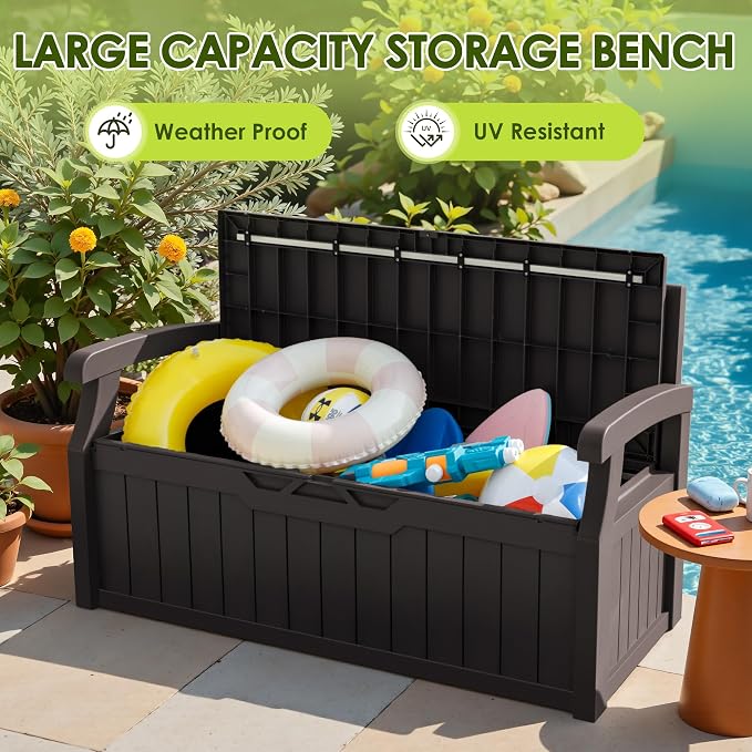 Greesum 80 Gallon Outdoor Storage Bench - Image 6
