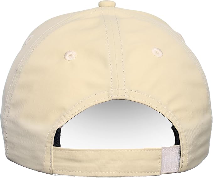 Premium Beige Golf Cap, 3D Embroidered Logo, one Size fits All, Absorbent Band.