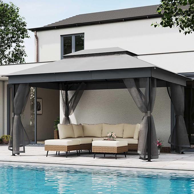 10' X 13' Waterproof Patio Gazebo by LAUSAINTHOME