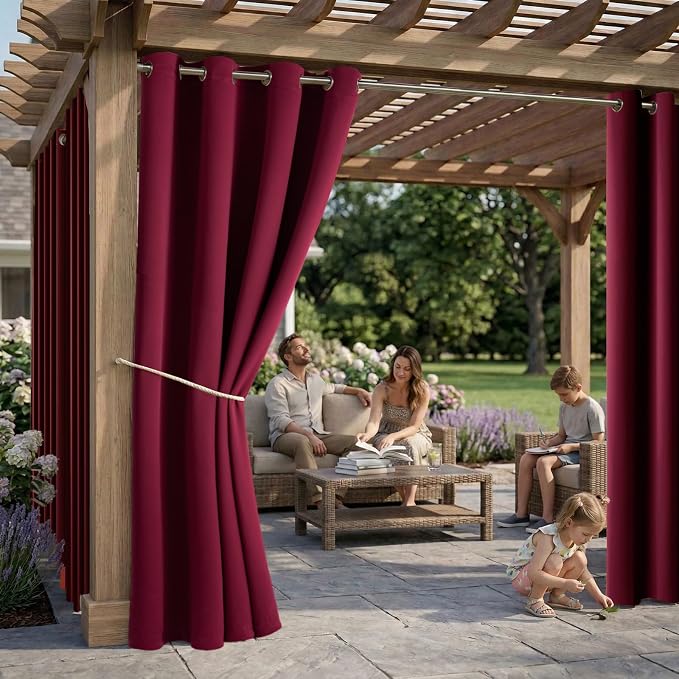 Outdoor Indoor Curtains W52 x L108 - Image 2