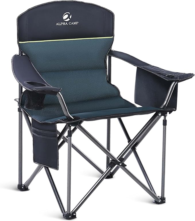 ALPHA CAMP Oversized Fully Padded Camping Chairs by ALPHACAMP