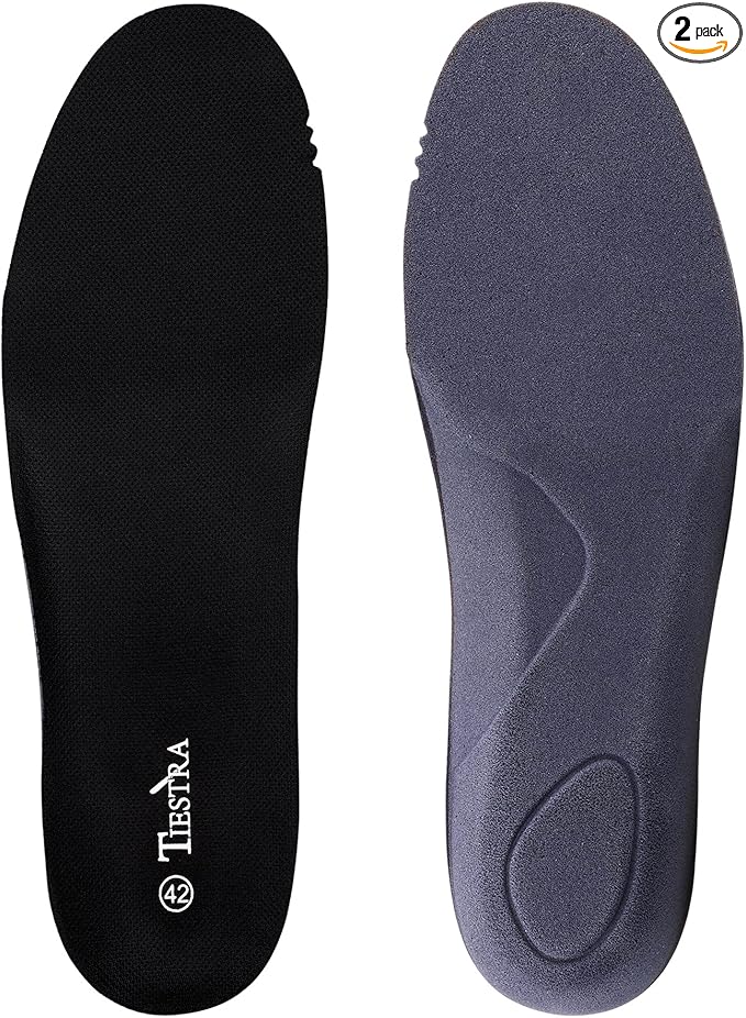 Insoles for Womens Memory Foam Shoe Inserts,Replacement Insoles for Work Boot Running Shoes-Shock Absorption and Cushion for Feet Relief,Comfort Inner Soles for Everyday Use Black 37EU/US6