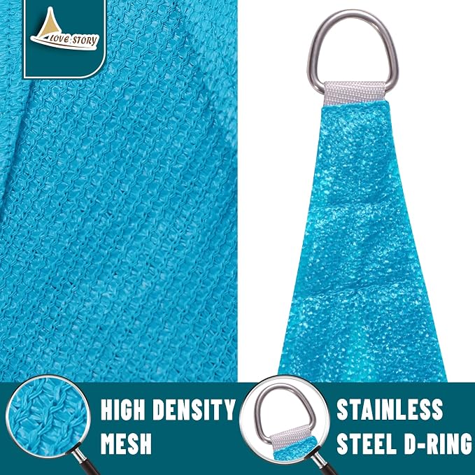LOVE STORY Custom Size 4' x 4' Sun Shade Sail - Image 5