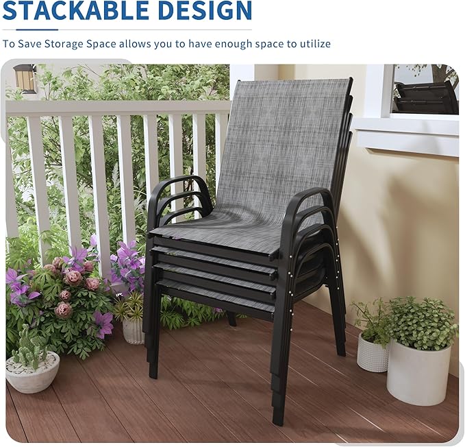 Patio Chairs Set of 4 - Image 3