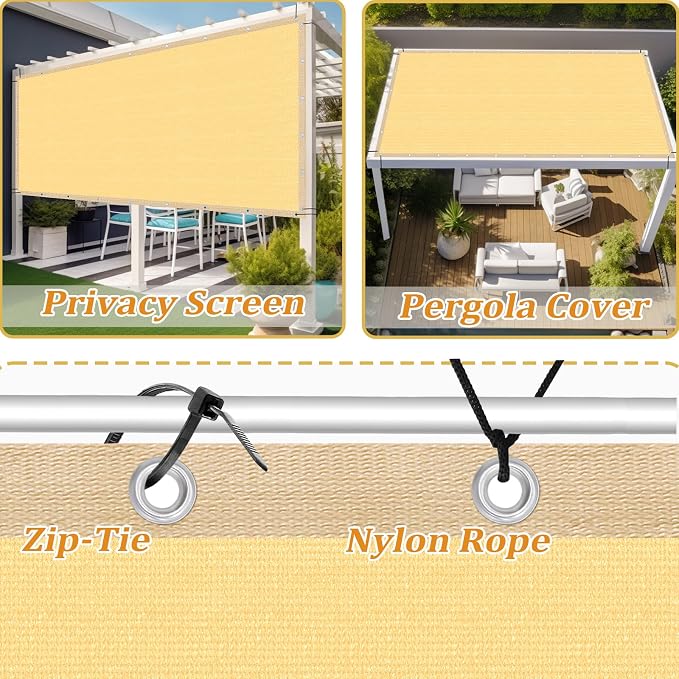 Shade&Beyond Customized Size 13' X 21' Shade Cloth - Image 4
