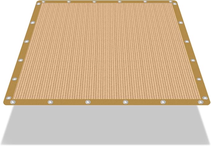 90% Shade Cloth Sun Shade Fabric Privacy Screen Shade Cover by eMeritDirect