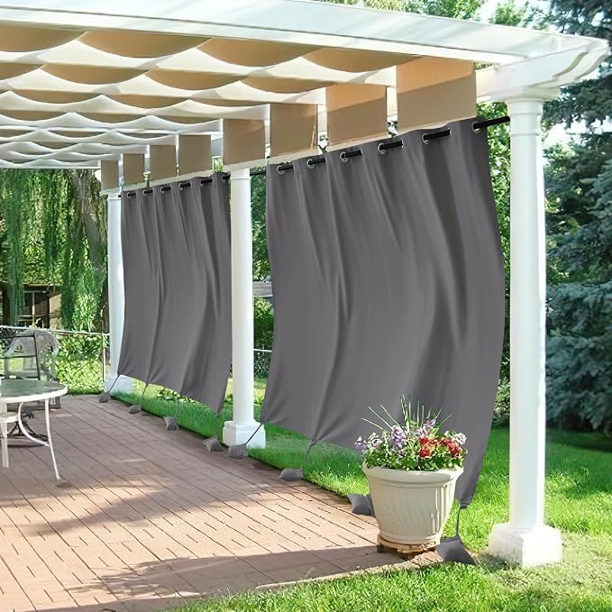 RYB HOME Extra Wide Outdoor Curtains by RYBHOME