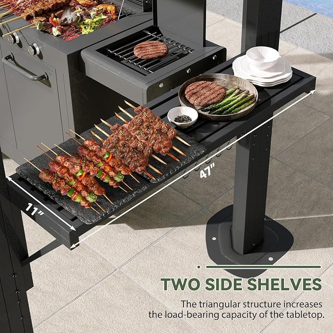 Aoxun Grill Hardtop Gazebo 8x5, Metal Frame Canopy - Image 6