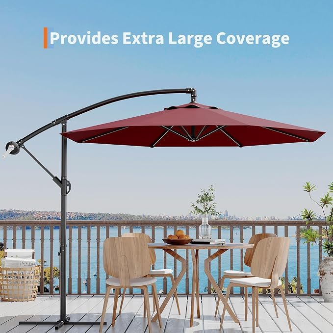 Garvee 10FT Offset Patio Umbrella - Image 4
